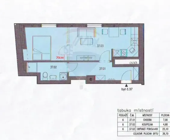 Prodej bytu 2+kk, Praha - Vršovice, Krymská, 39 m2