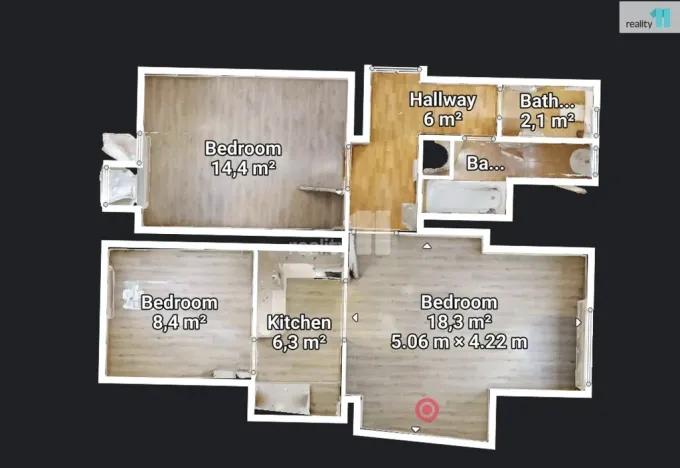 Prodej bytu 3+kk, Humpolec, Nerudova, 59 m2
