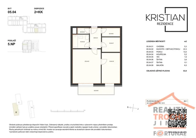Prodej bytu 2+kk, Hradec Králové, Pod Zámečkem, 57 m2