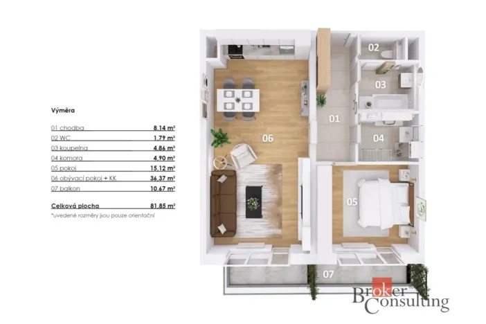 Pronájem bytu 2+kk, Jablonec nad Nisou - Rýnovice, Za Jízdárnou, 71 m2