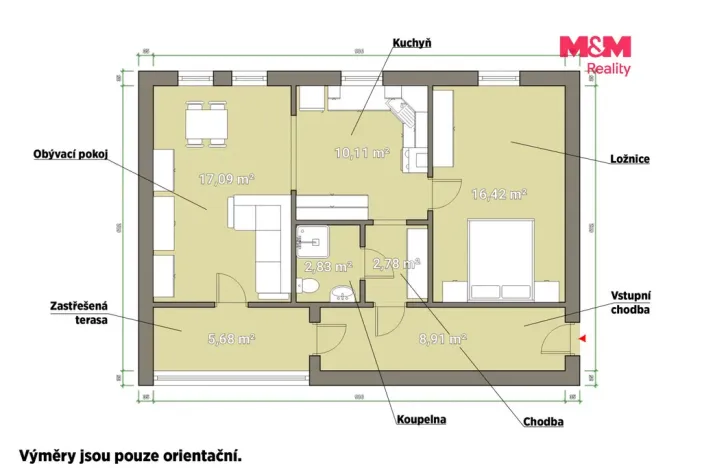 Pronájem bytu 2+kk, Plzeň - Východní Předměstí, Koterovská, 63 m2
