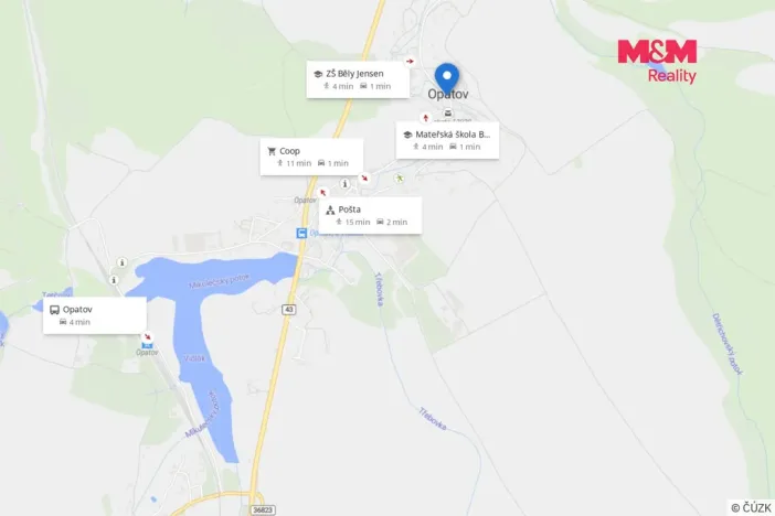Prodej pozemku pro bydlení, Opatov, 1539 m2