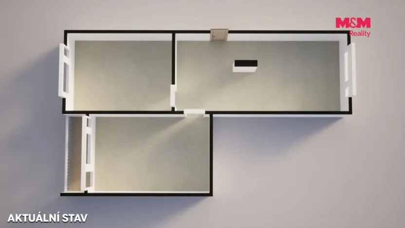 Prodej bytu 2+1, Jílové - Kamenná, Oblouková, 58 m2