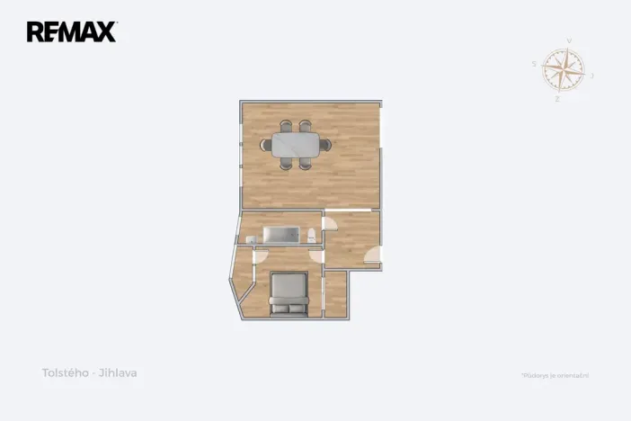 Prodej bytu 2+1, Jihlava, Tolstého, 47 m2