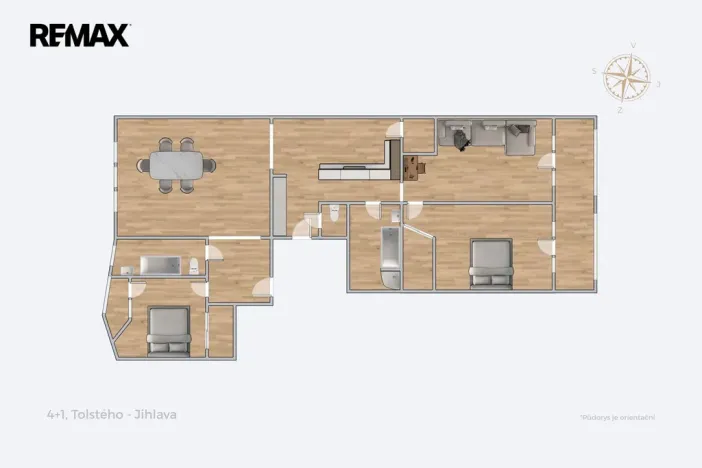 Prodej bytu 2+1, Jihlava, Tolstého, 47 m2