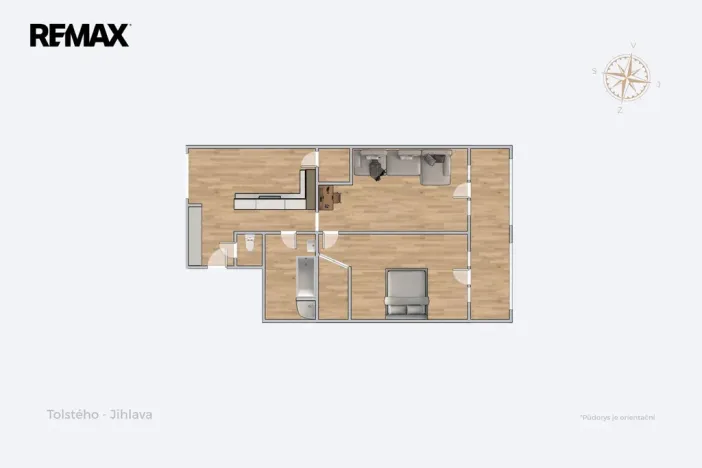 Prodej bytu 2+kk, Jihlava, Tolstého, 74 m2