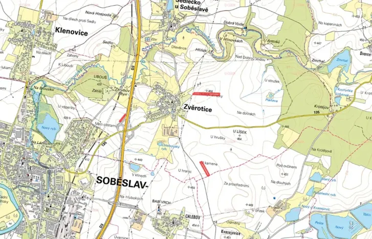 Prodej pole, Zvěrotice, 18896 m2
