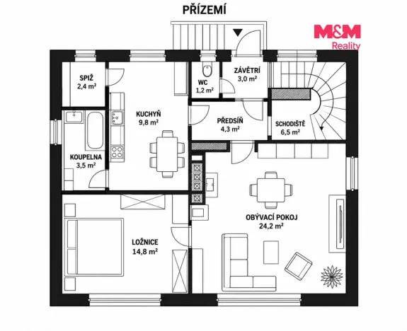 Prodej rodinného domu, Šenov, Na Farském, 56 m2