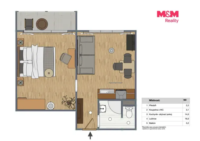 Prodej bytu 1+1, Strakonice - Strakonice I, Máchova, 37 m2