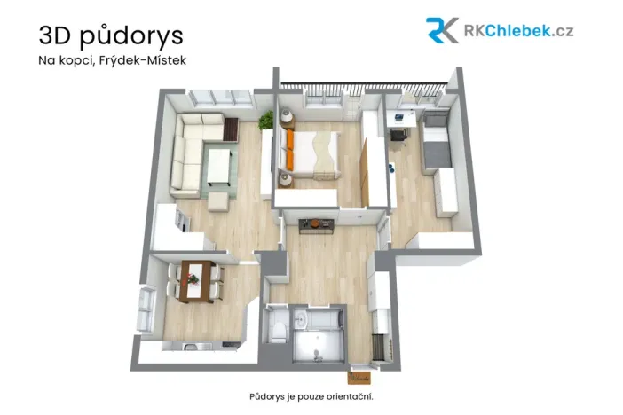 Prodej bytu 3+1, Frýdek-Místek, Na Kopci, 73 m2