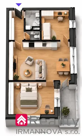 Prodej bytu 3+kk, Pohořelice, Znojemská, 67 m2