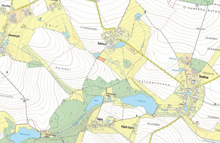 Prodej louky, Vodice, 2431 m2