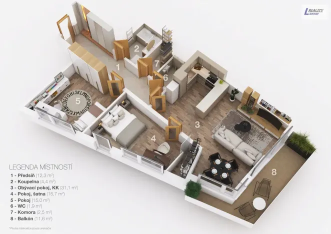 Prodej bytu 3+kk, Praha - Kamýk, Papírníkova, 82 m2