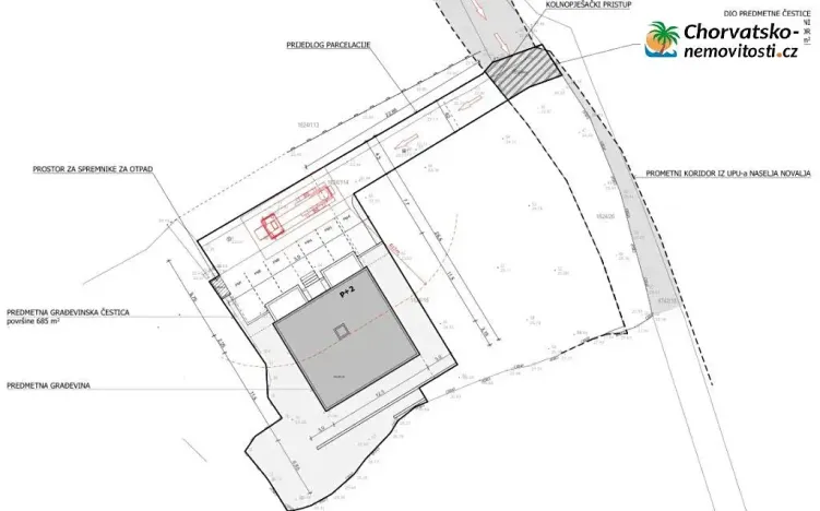 Prodej bytu 2+kk, Novalja, Chorvatsko, 73 m2