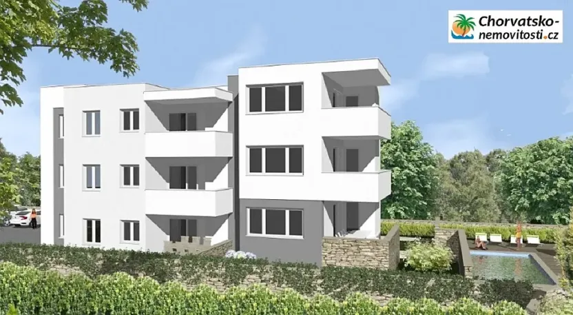 Prodej bytu 3+kk, Novalja, Chorvatsko, 55 m2