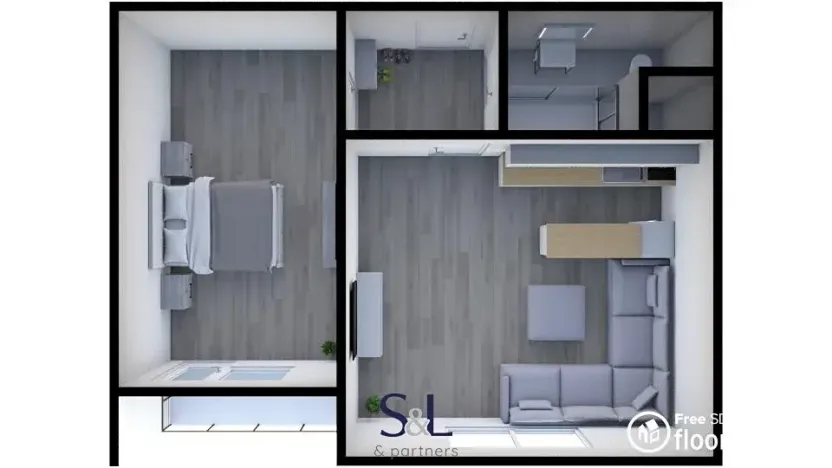 Pronájem bytu 2+kk, Česká Lípa, Brněnská, 39 m2