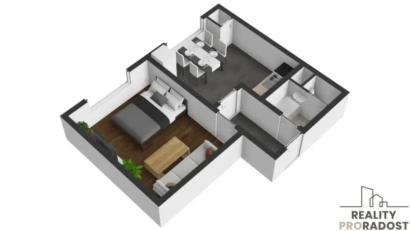 Pronájem bytu 1+1, Valtice, Lázeňská, 33 m2