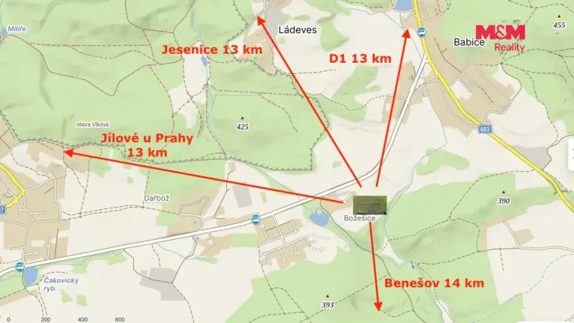 Prodej pozemku pro bydlení, Řehenice, 6409 m2