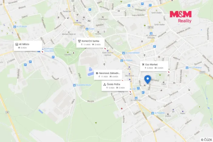 Prodej bytu 2+1, Aš, Žižkova, 54 m2