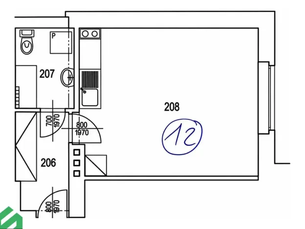 Pronájem bytu 1+kk, Praha - Libeň, Na Truhlářce, 28 m2