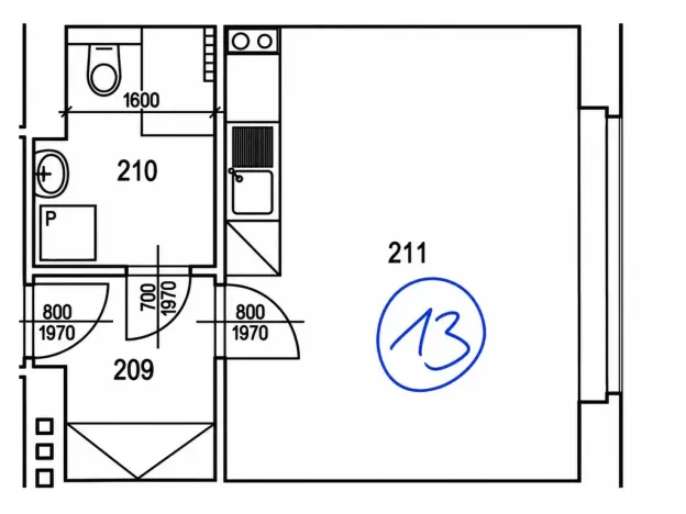 Pronájem bytu 1+kk, Praha - Libeň, Na Truhlářce, 27 m2