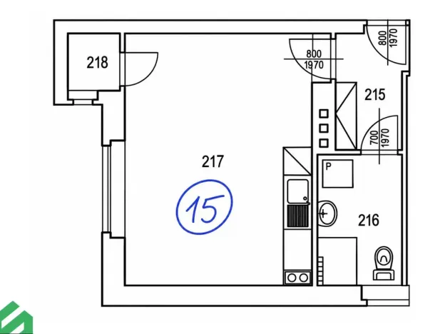 Pronájem bytu 1+kk, Praha - Libeň, Na Truhlářce, 30 m2