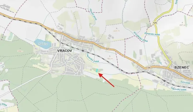 Dražba lesa, Vracov, 3862 m2