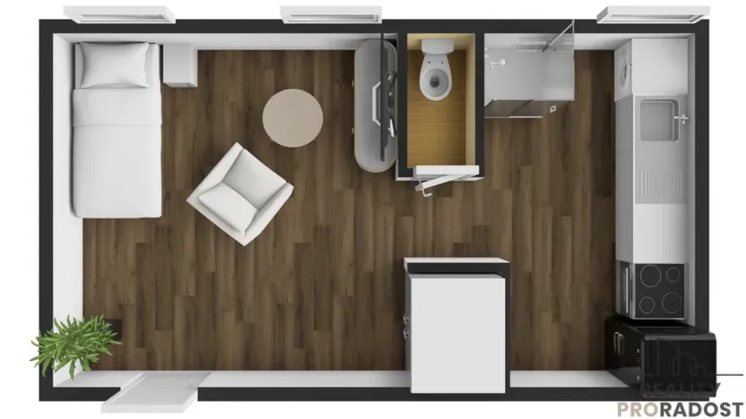Pronájem komerční nemovitosti, Břeclav - Charvátská Nová Ves, SNP, 26 m2