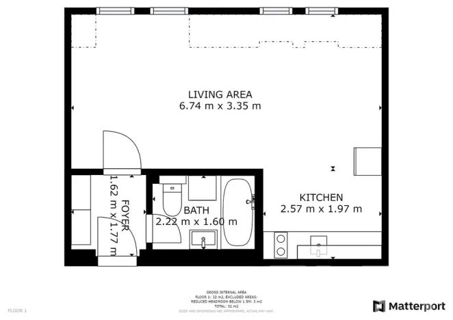 Pronájem bytu 1+kk, Praha - Nusle, Slavojova, 34 m2