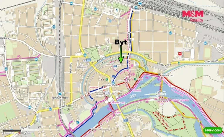 Pronájem bytu 2+kk, Nymburk, Dlouhá třída, 57 m2
