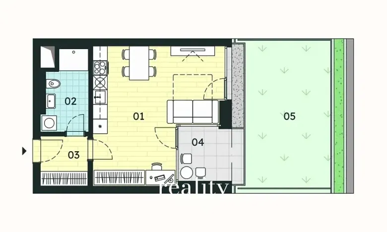 Prodej bytu 1+kk, Znojmo, 35 m2