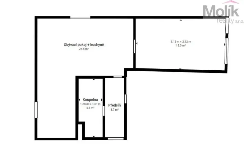 Pronájem bytu 2+kk, Litvínov - Horní Litvínov, Soukenická, 51 m2