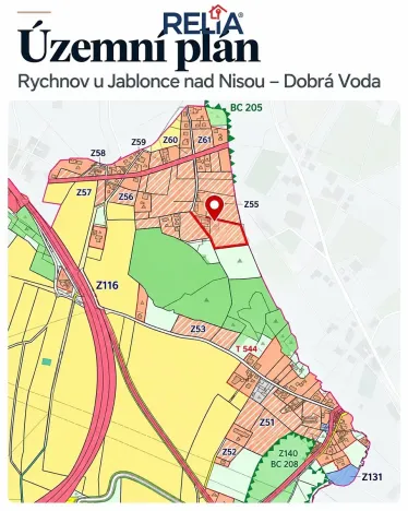 Prodej pozemku pro bydlení, Rychnov u Jablonce nad Nisou, 15001 m2