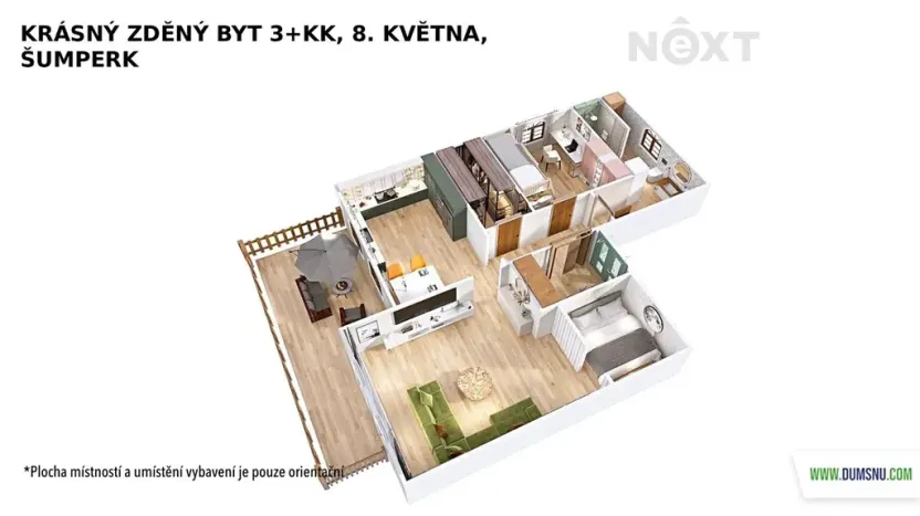 Prodej bytu 3+kk, Šumperk, 8. května, 88 m2