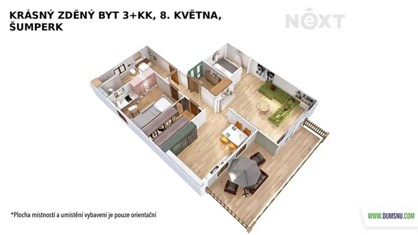 Prodej bytu 3+kk, Šumperk, 8. května, 88 m2