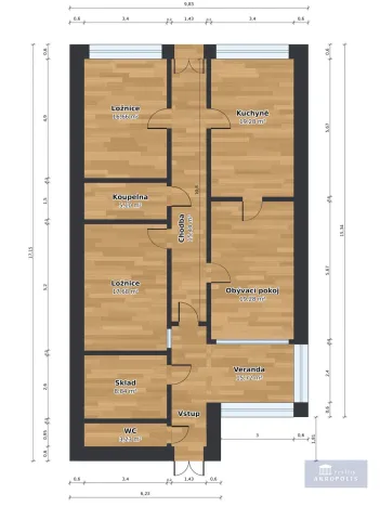Prodej rodinného domu, Dolní Dunajovice, Poštovní, 243 m2