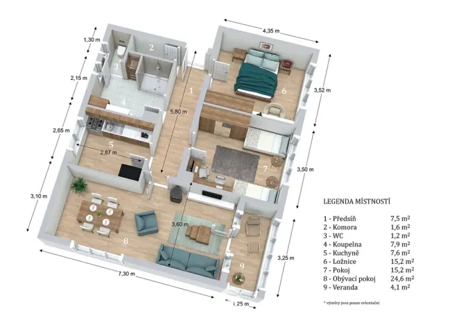 Prodej bytu 3+1, Kunštát, U Hřiště, 83 m2