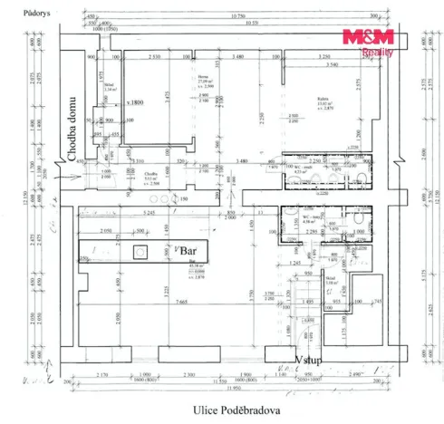Pronájem obchodního prostoru, Ostrava - Moravská Ostrava, Poděbradova, 125 m2