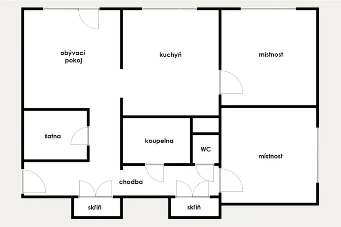 Prodej bytu 3+1, Most, Jaroslava Vrchlického, 72 m2