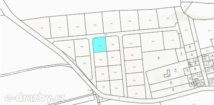 Dražba pozemku pro bydlení, Liběšice, 1000 m2
