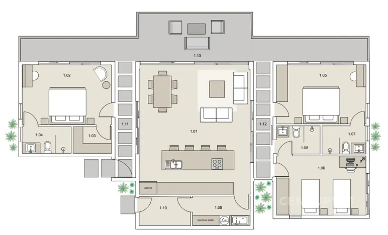 Prodej vily, Puerto Jiménez Canton, Costa Rica, Calle Plaza, 153 m2