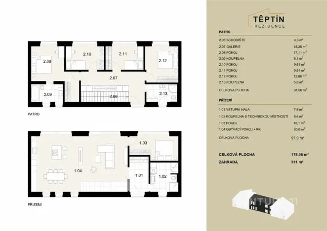 Prodej rodinného domu, Kamenice - Těptín, 179 m2