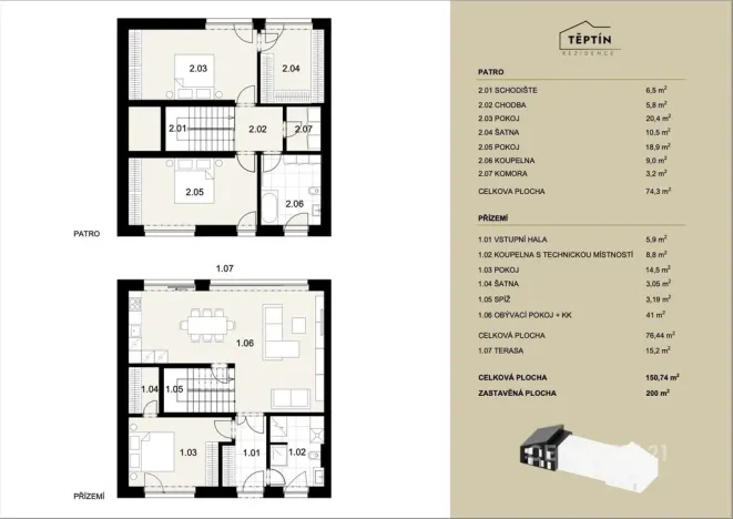 Prodej rodinného domu, Kamenice, Týnská, 151 m2