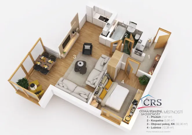 Prodej bytu 2+kk, Praha, Jeseniova, 55 m2