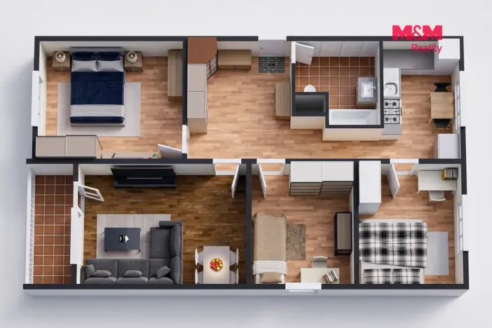 Prodej bytu 4+1, Karlovy Vary - Bohatice, Lomená, 84 m2