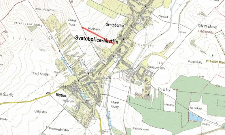 Prodej pole, Svatobořice-Mistřín, 7600 m2