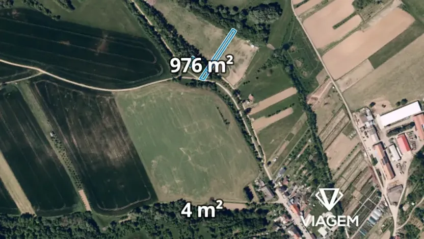 Prodej pole, Jalubí, 980 m2