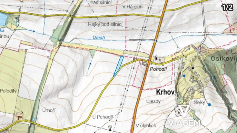 Prodej podílu pole, Lysice, 1651 m2