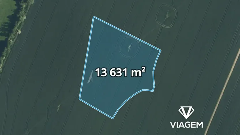 Prodej podílu pole, Domousnice, 1703 m2