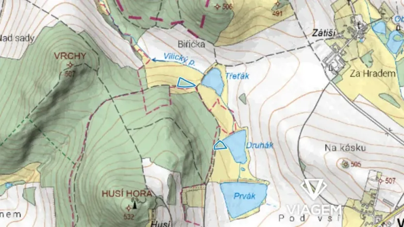 Prodej podílu pole, Vilice, 2507 m2